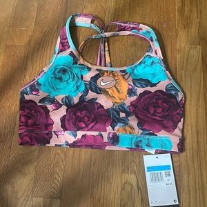 Nike Dri-fit Women’s Training floral sport bra- Size M—NWT
